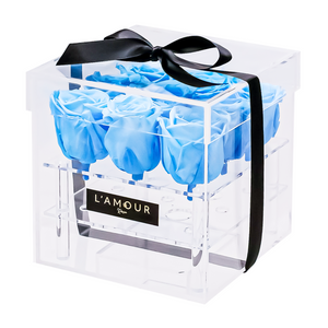Blue Signing Box Baby Blue Signature Acrylic Box | L'Amour Rose