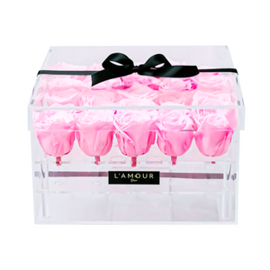 Large Rose Acrylic Box