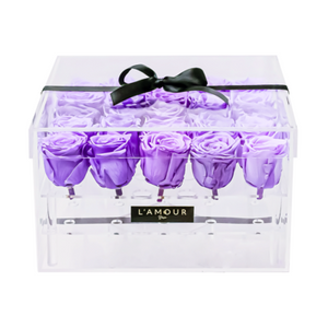 Large Rose Acrylic Box
