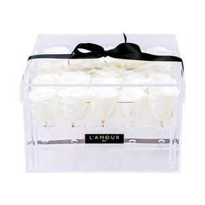 Large Rose Acrylic Box